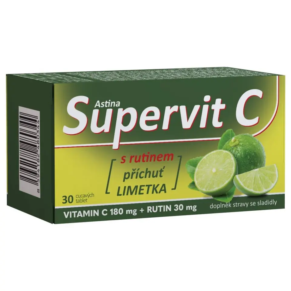 Astina Supervit C s rutinem limetka 30 tablet