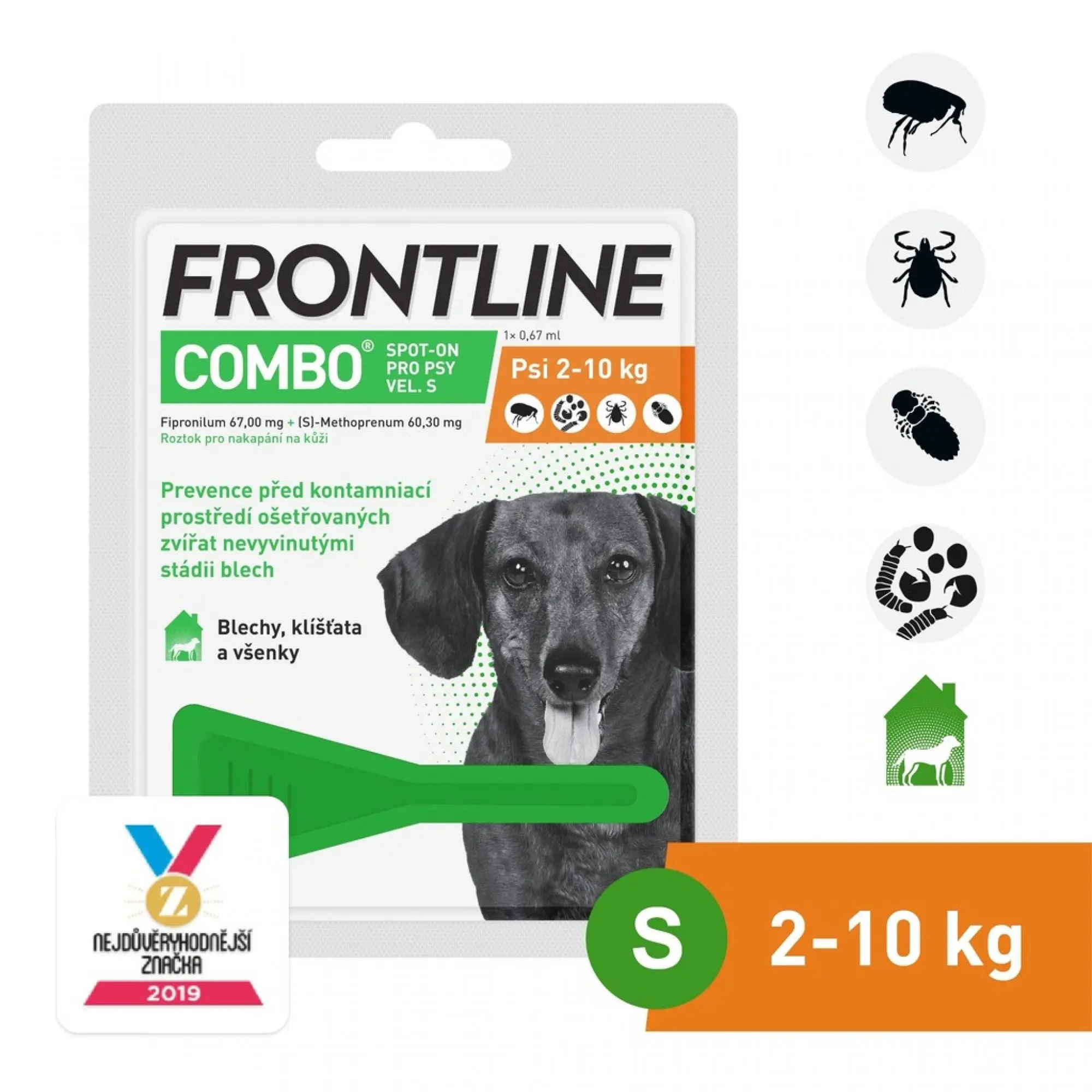 Frontline Combo Spot-on pro psy S 2-10 kg 0,67 ml
