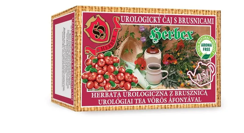 Herbex Čaj urologický s brusinkami 20 x 3 g