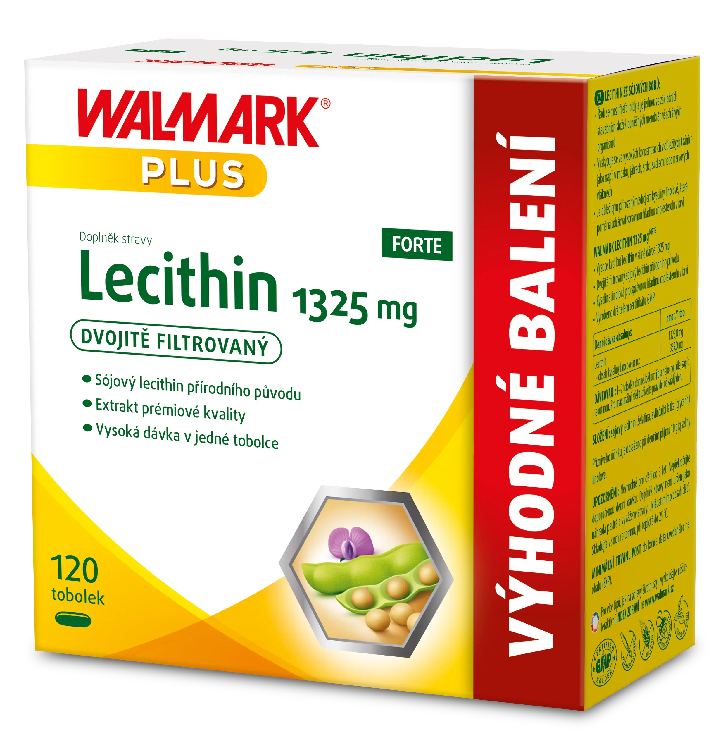 Walmark Lecithin Forte 1325 mg 120 kapslí