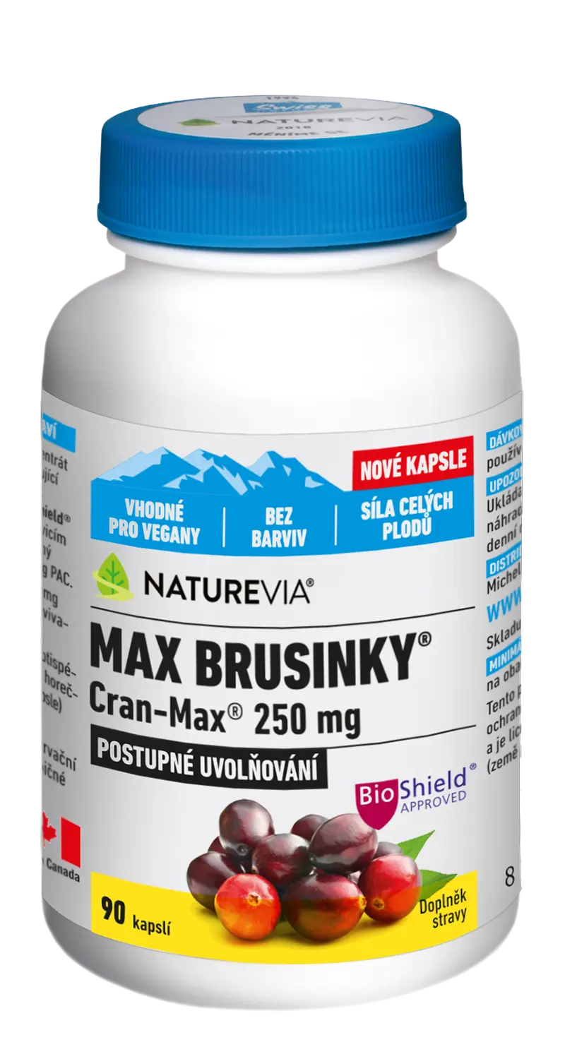Swiss NatureVia Max Brusinky Cran-Max 90 kapslí