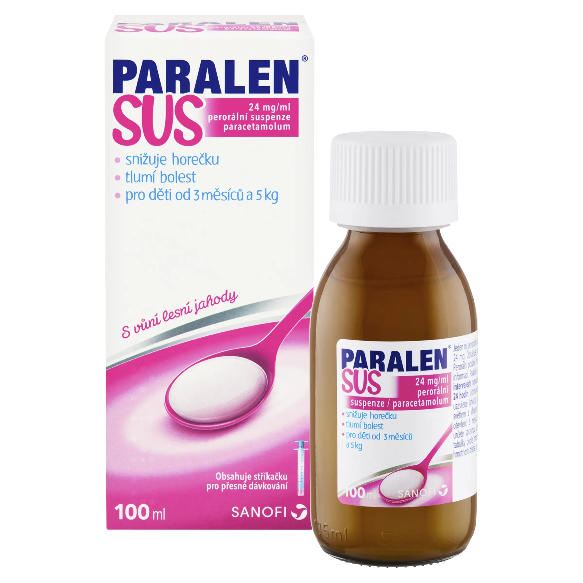 Paralen Sus por.sus. 1 x 100 ml/2,4gm