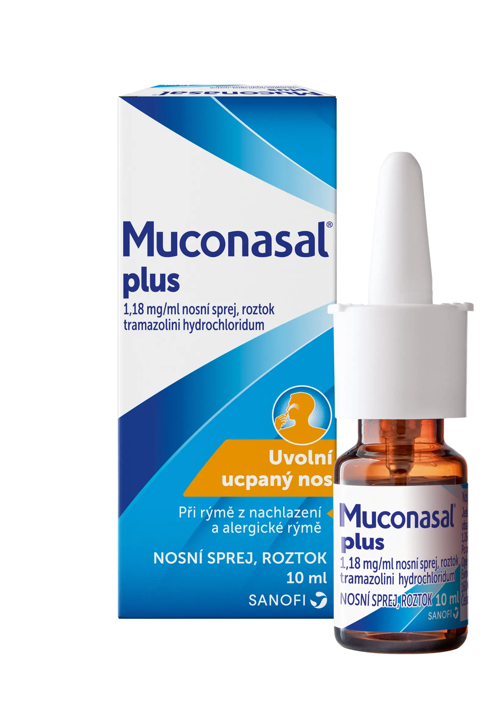 Muconasal Plus 1,18 mg/ml nas.spr.sol. 1 x 10 ml