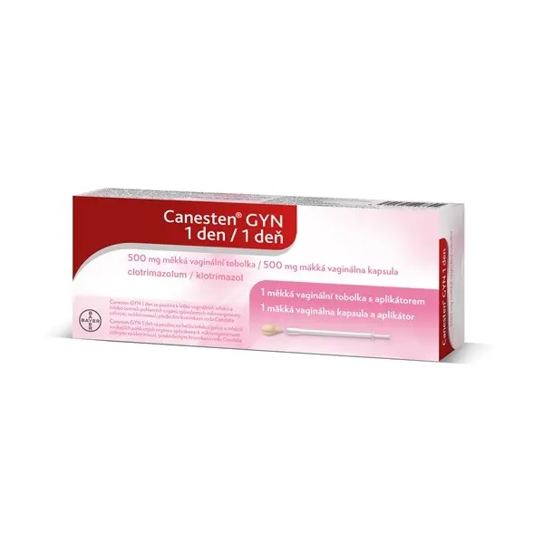 Canesten GYN 1 den 500 mg měkká vaginální tobolka