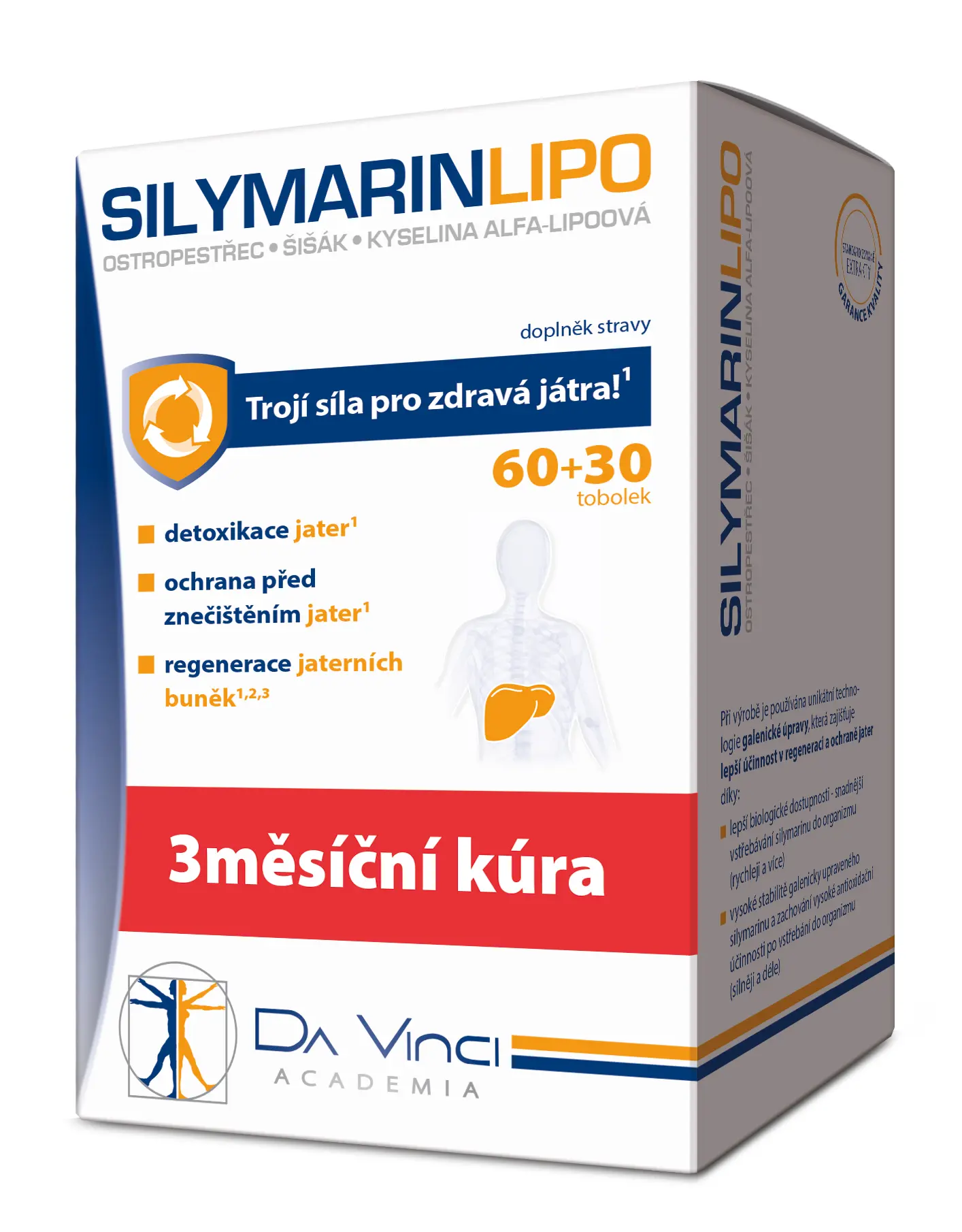 SILYMARIN LIPO Da Vinci Academia 60+30 tobolek