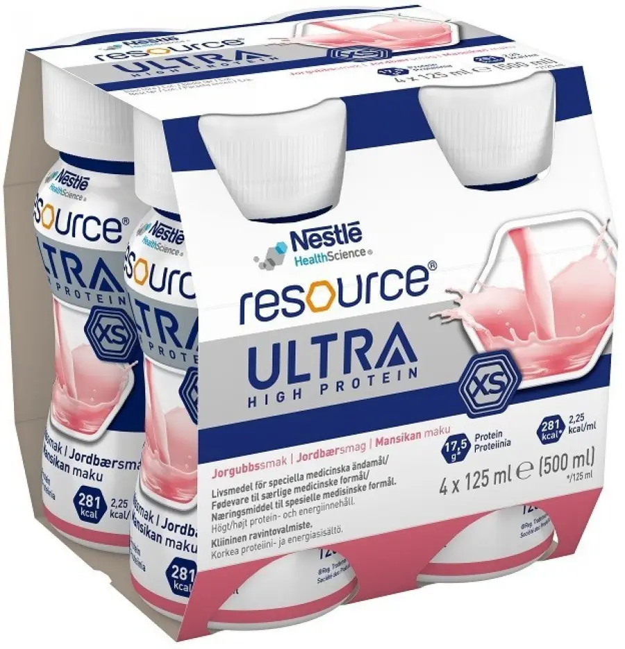 Resource Ultra High Protein jahodová příchuť 4 x 125 ml | Alphega.cz