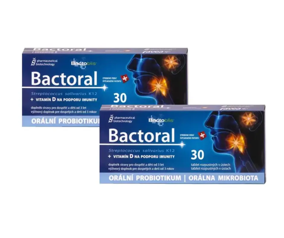 FAVEA Bactoral + Vitamín D 2 x 30 tablet