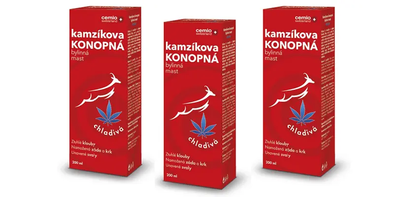 Cemio Kamzíkova konopná mast chladivá 3 x 200 ml