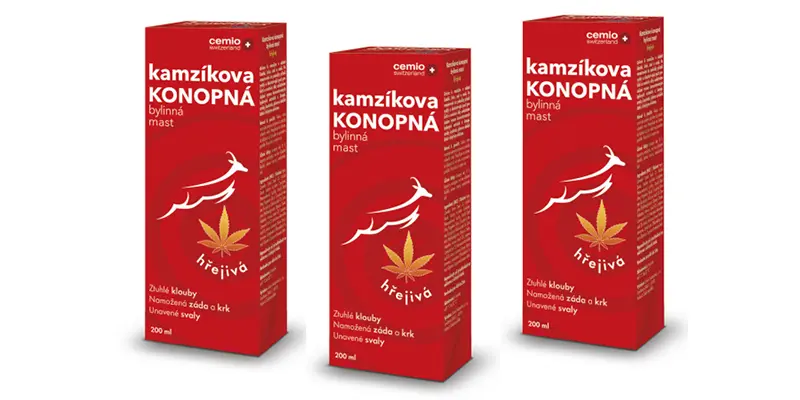 Cemio Kamzíkova konopná mast hřejivá 3 x 200 ml