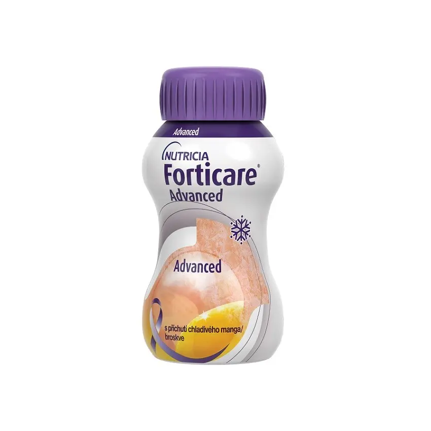 Forticare Advanced s příchutí chladivého manga/broskve por.sol. 4 x 125 ml