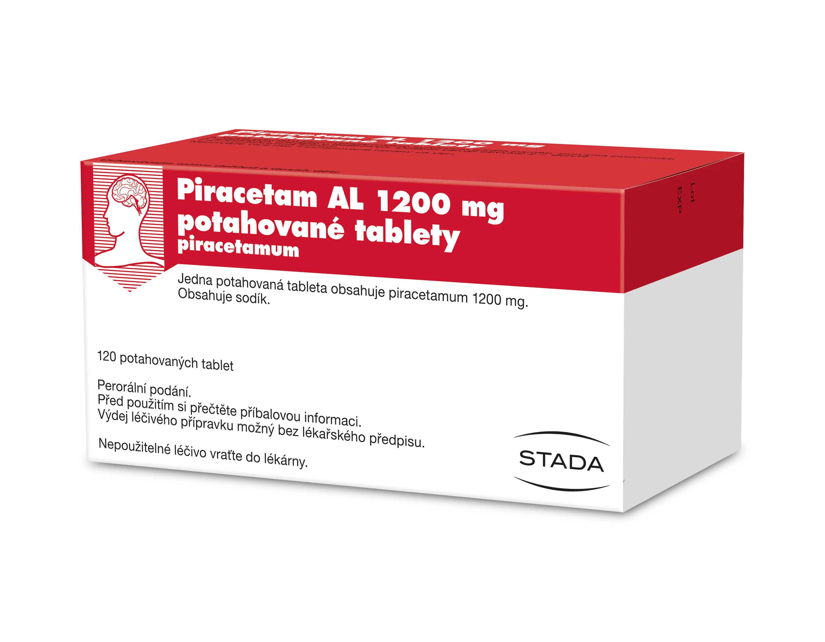 Piracetam AL 1200 por.tbl.flm. 120 x 1200 mg