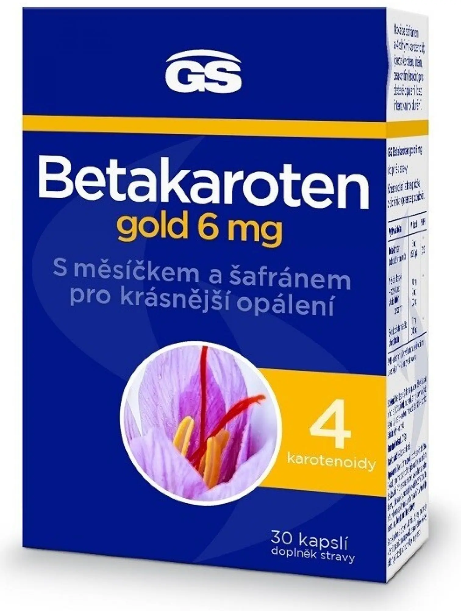 GS Betakaroten gold 6mg 30 kapslí