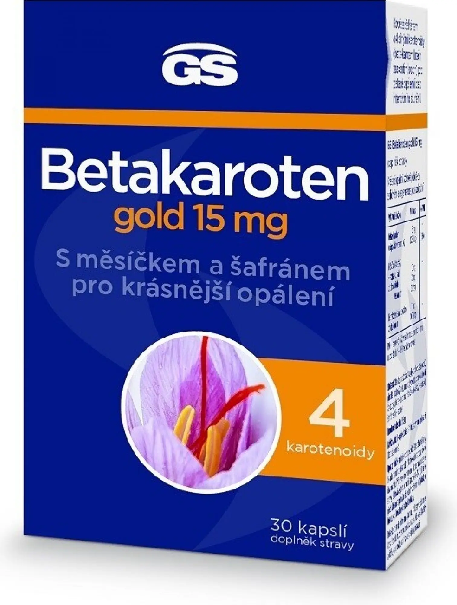 GS Betakaroten gold 15mg 30 kapslí