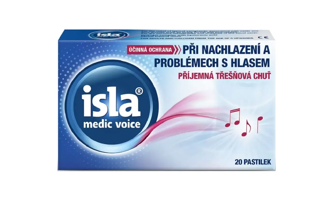 Isla Medic Voice třešeň 20 pastilek