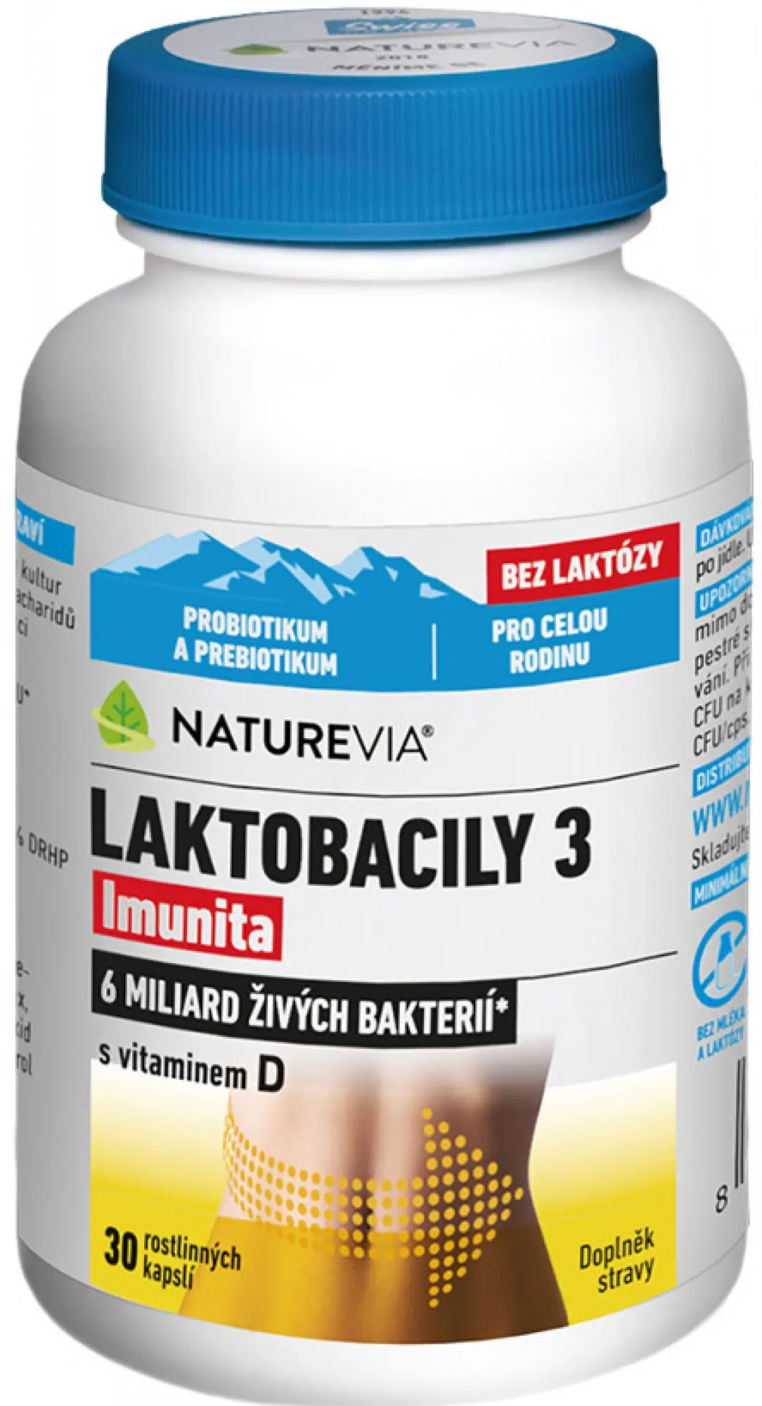 NatureVia Laktobacily 3 Imunita 30 kapslí