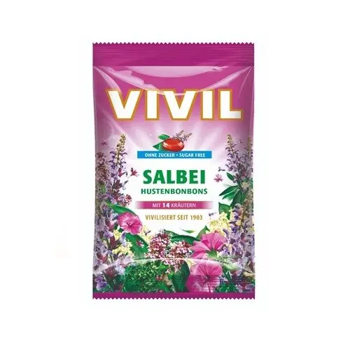 Vivil Šalvěj+14 druhů bylinek bez cukru 60 g