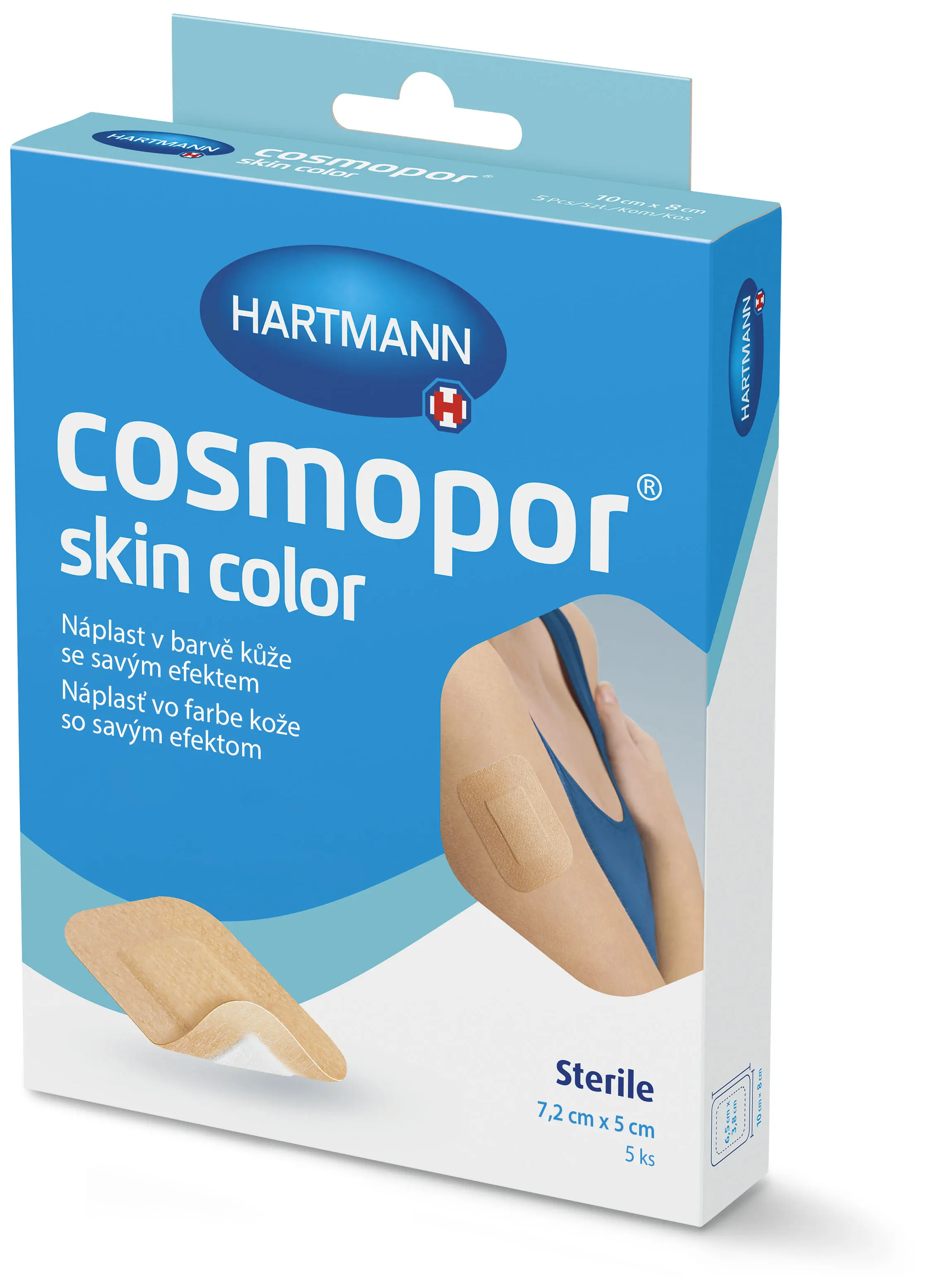 Cosmopor skin color 7,2 x 5 cm 5 ks