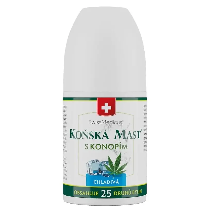 Herbamedicus Koňská mast s konopím chladivá roll-on 90 ml