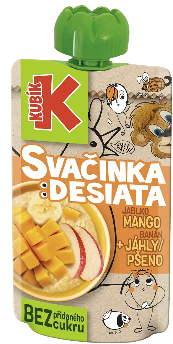 Kubík Svačinka jablko-mango-banán-jáhly 100 g