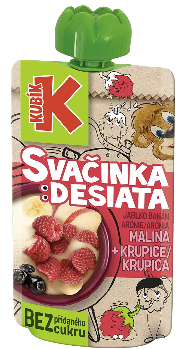 Kubík Svačinka jablko-banán-aronie-malina-krupice 100 g