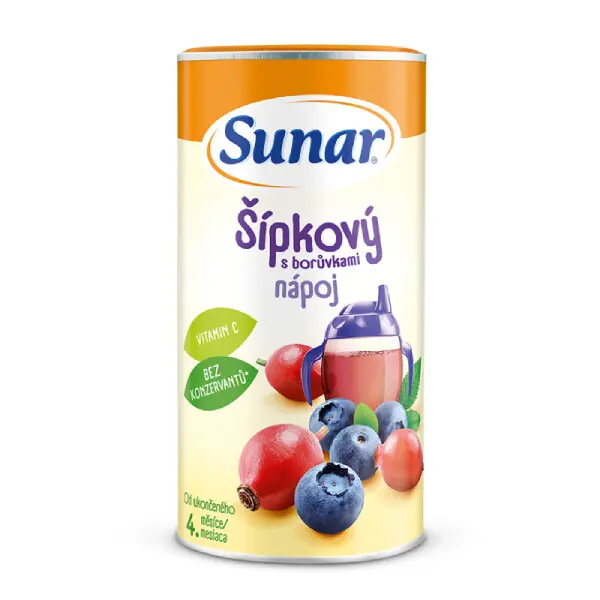 SUNAR Dobré ráno šípek borůvka rozpustný nápoj – 200 g