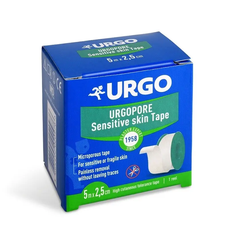 URGO PORE Náplast netkaný textil 2,5 cm x 5 m