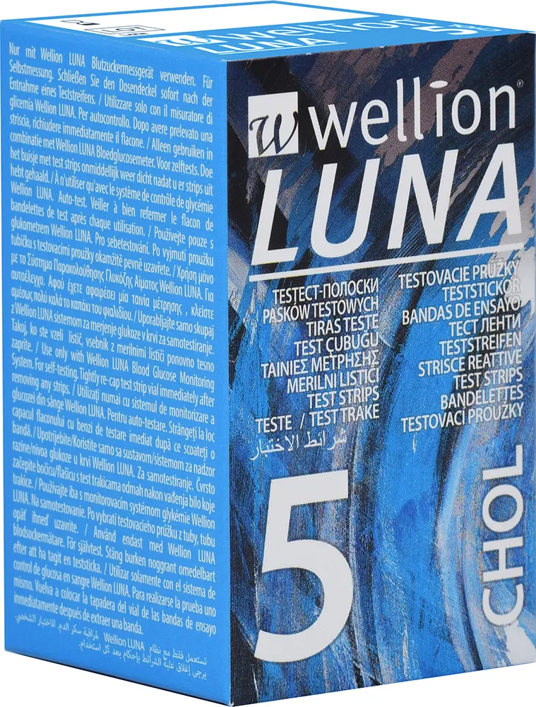 Wellion Luna Duo testovací proužky pro měření cholesterolu 10 ks