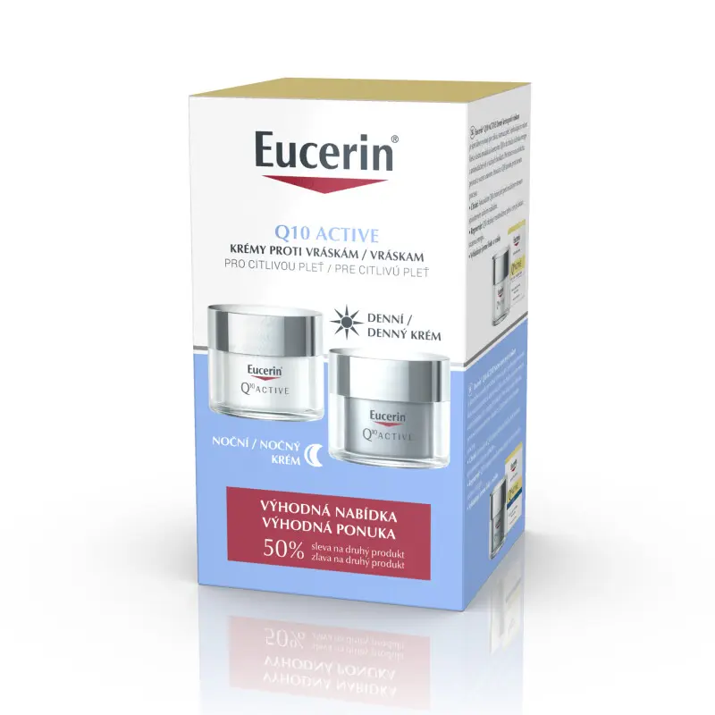 Eucerin Q10 ACTIVE denní a noční krém 2 x 50 ml