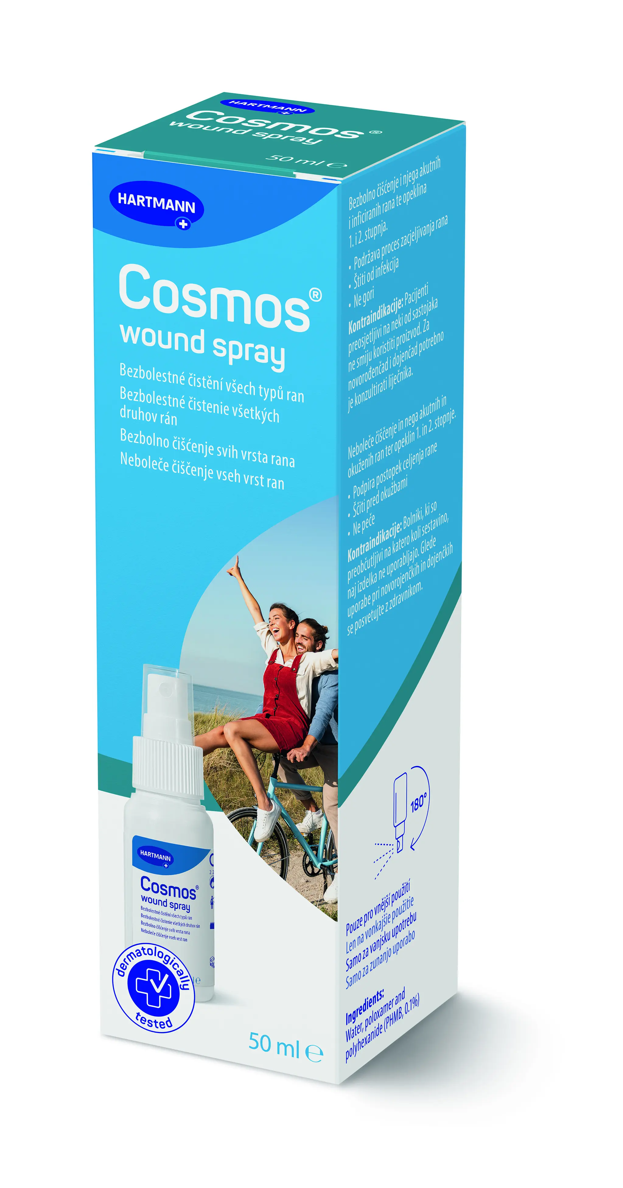 HARTMANN Cosmos wound spray bezbolestné čištění ran 50 ml