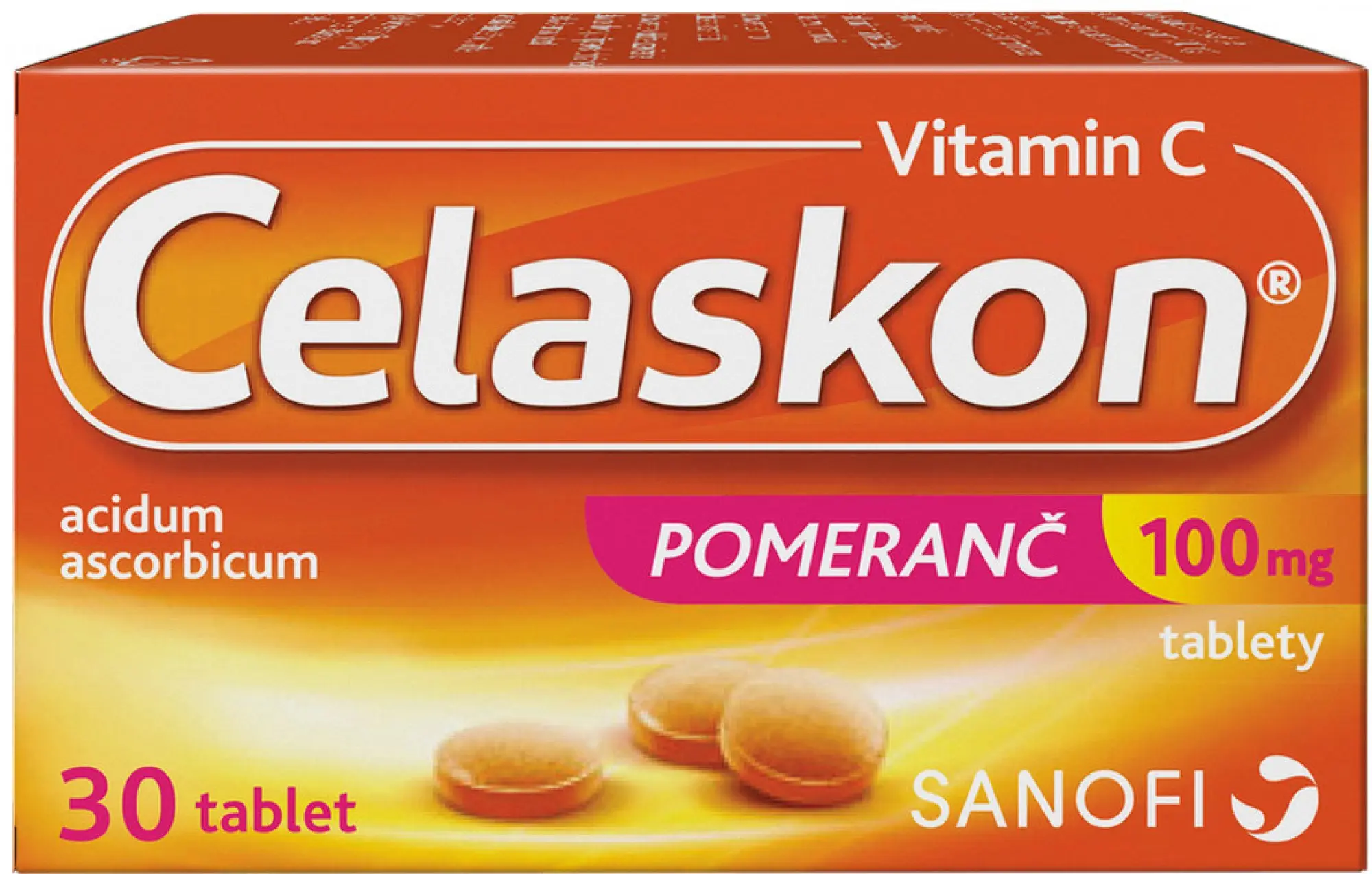 Celaskon Vitamin C 100 mg Pomeranč 30 tablet