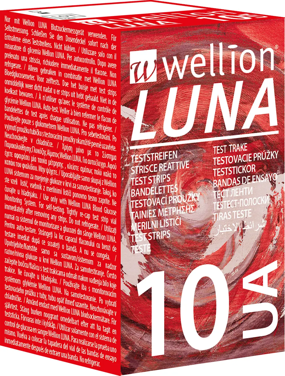 Wellion Luna testovací proužky kyseli. močová 10 ks