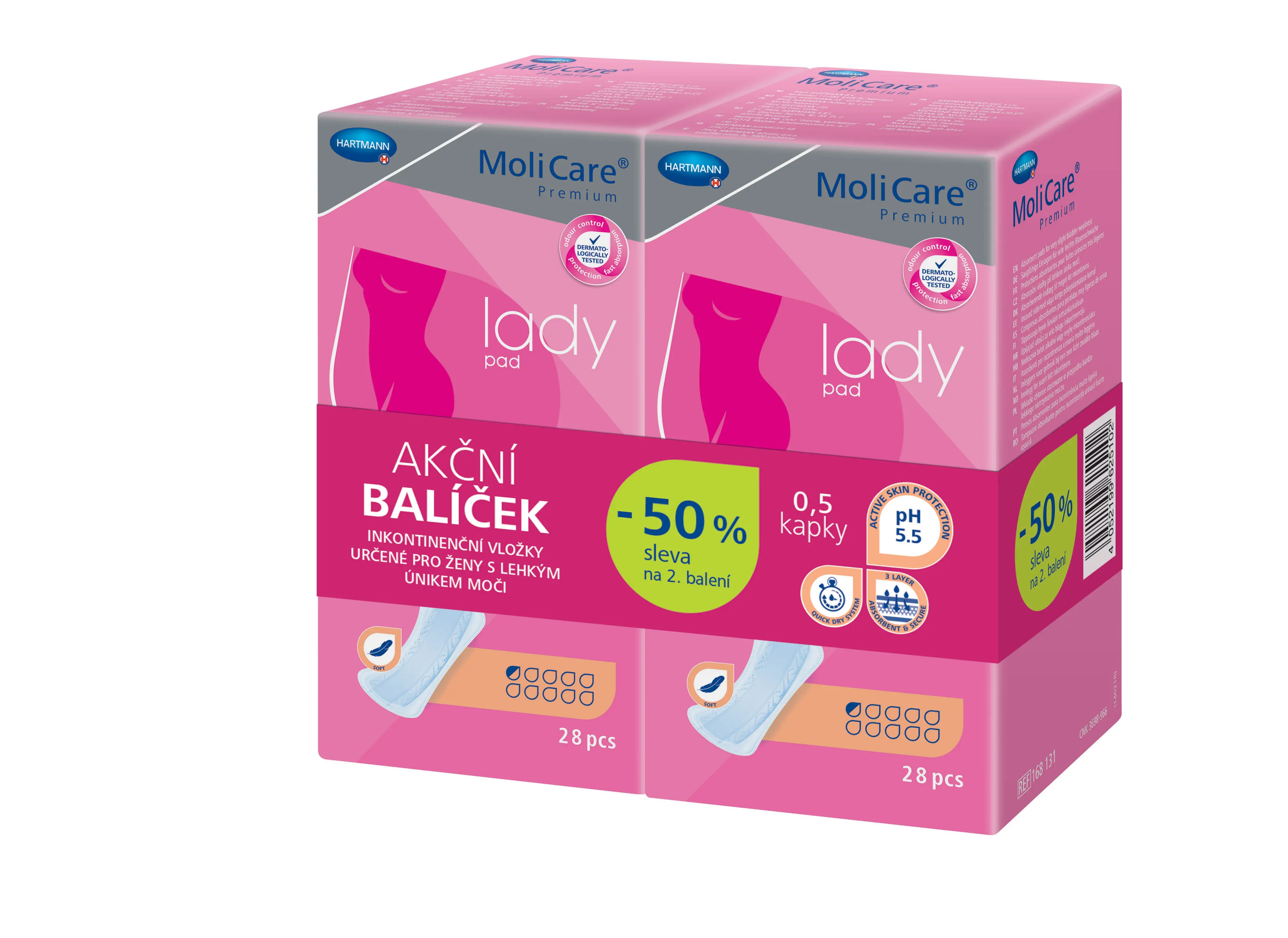 MoliCare Premium Lady pad 0,5 kapky 2x28 ks