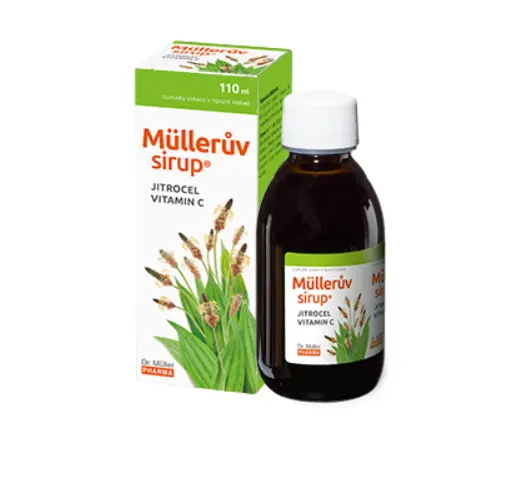 Dr. Müller Müllerův sirup s jitrocelem a vitamínem C 245 ml