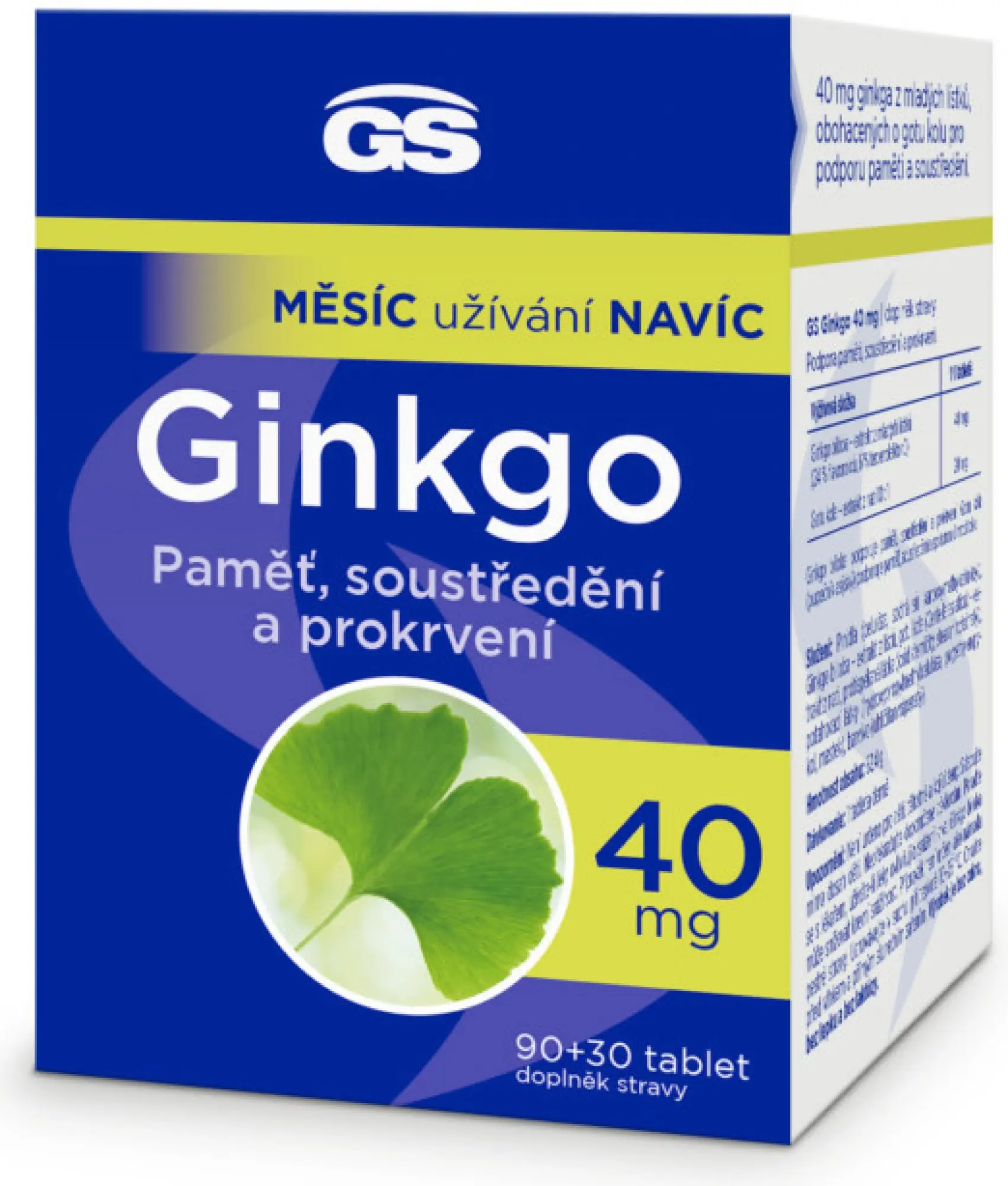 GS Ginkgo 40 mg 90+30 tablet