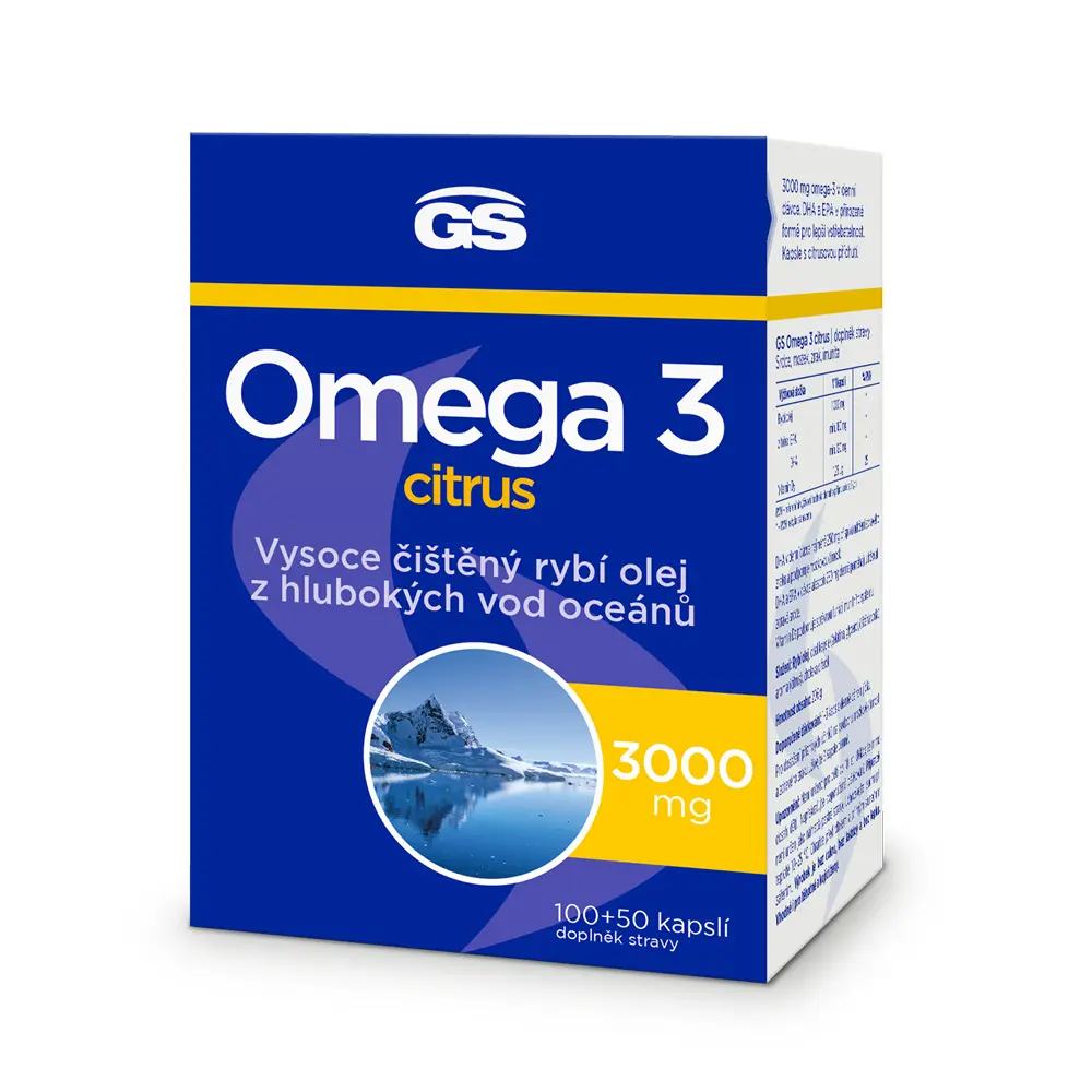 GS Omega 3 Citrus 150 kapslí