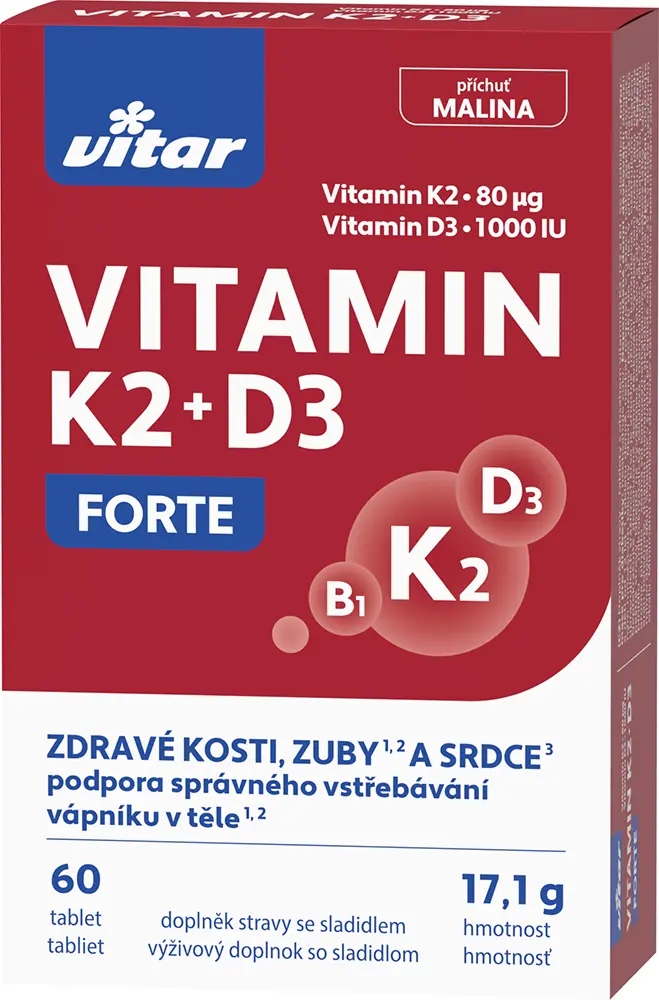 Vitar Vitamin K2+D3 Forte tablet 60
