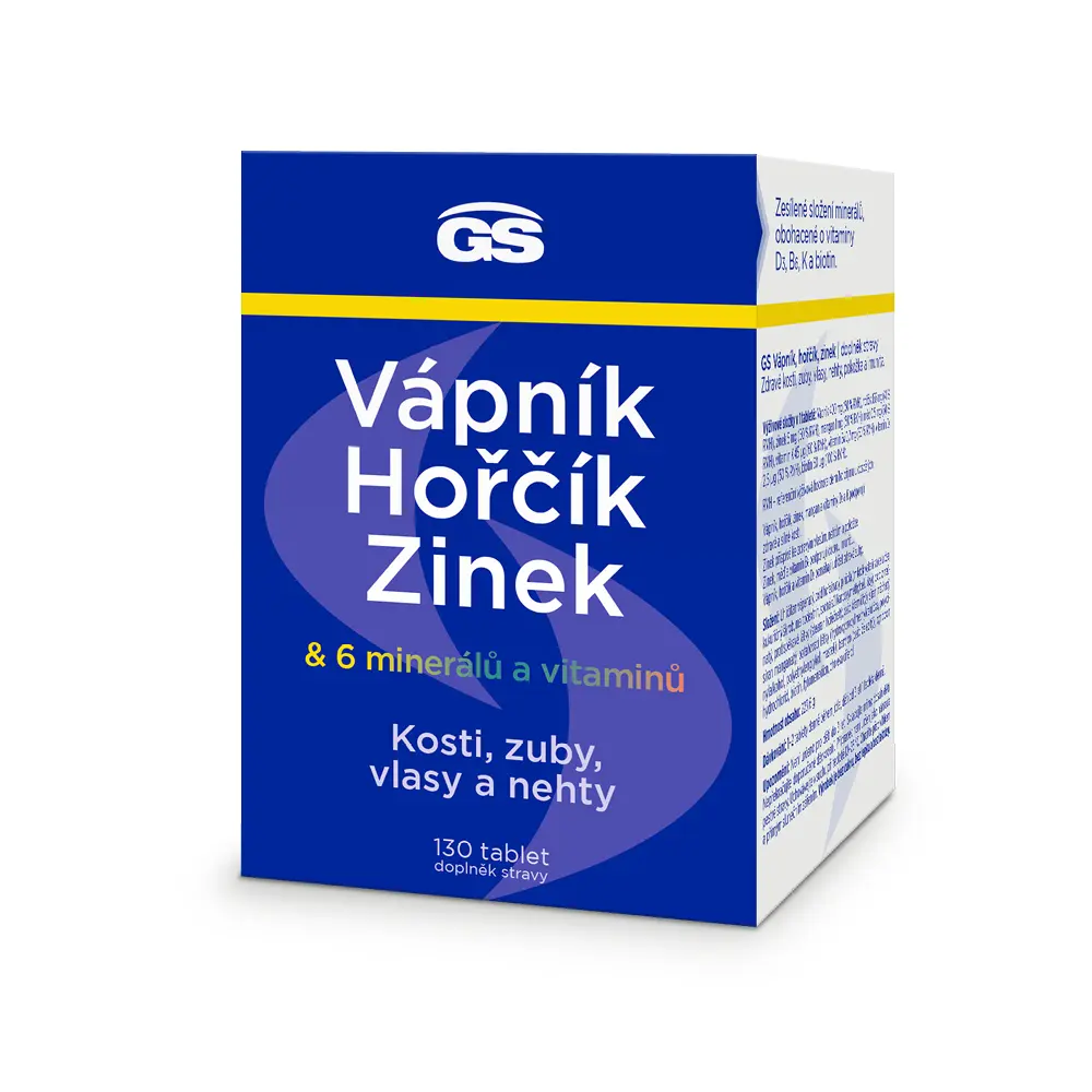 GS Vápník Hořčík Zinek 130 tablet
