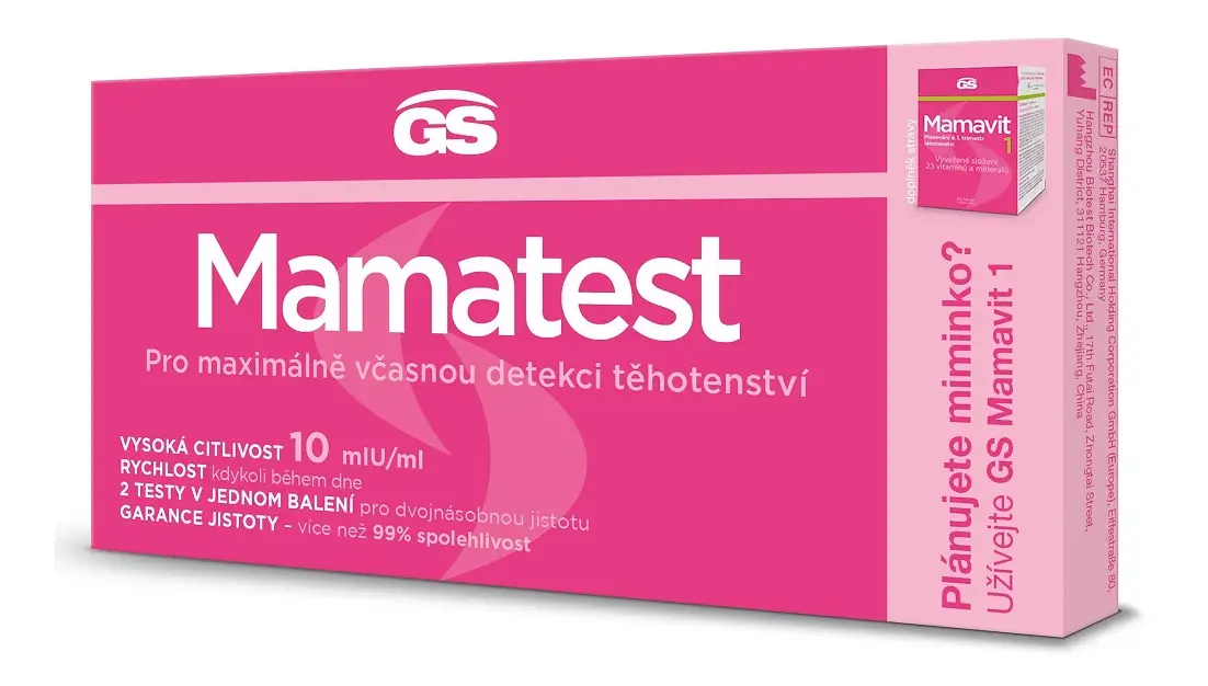 GS Mamatest 10 těhotenský test 2 ks