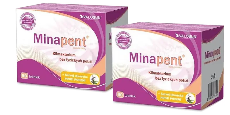 Minapent+šalvěj lékařská 2 x 90 tobolek