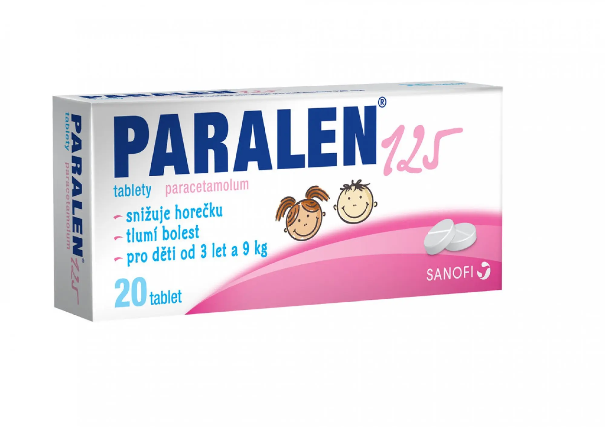 Paralen 125 mg tbl.nob.20