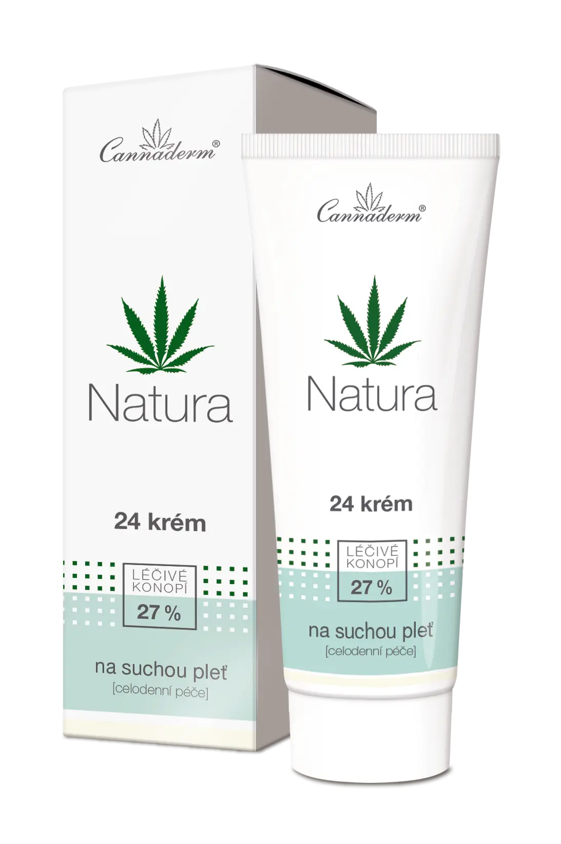 Cannaderm Natura 24 krém na suchou pleť 75g