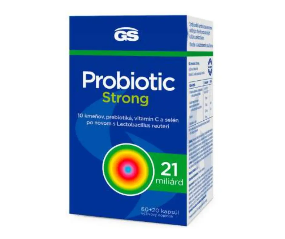 GS Probiotic Strong 60+20 kapslí