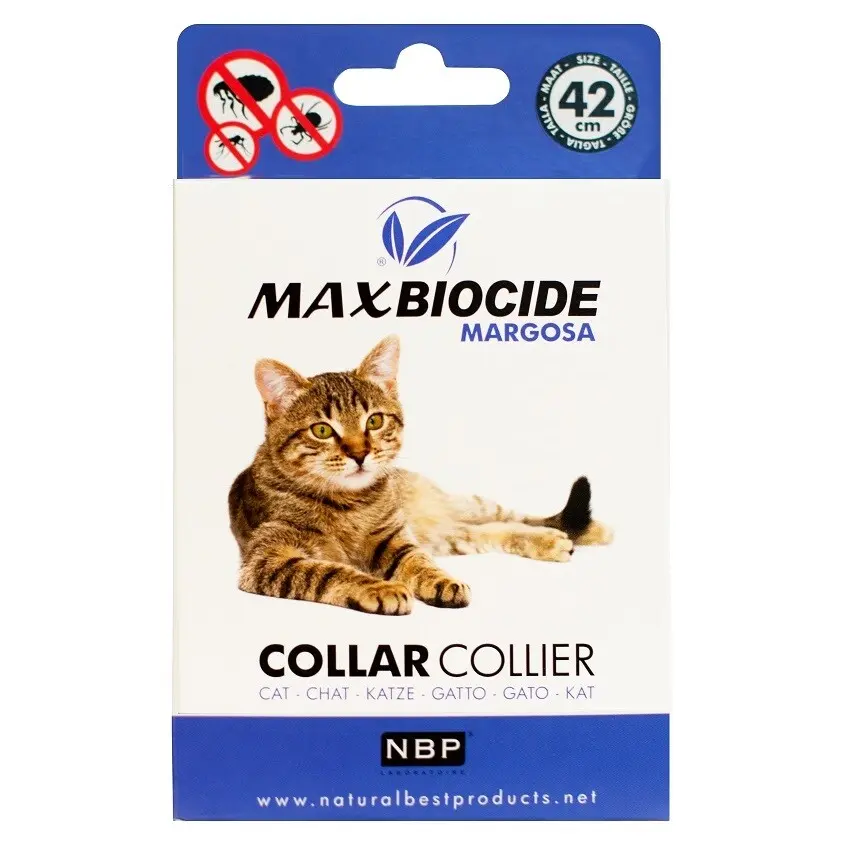 Dr PetCare Max Biocide Collar Obojek proti klíšťatům a blechám pro kočky 42 cm