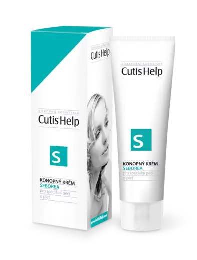 CutisHelp Health Care S konopný krém při seboroické dermatitidě na regulaci kožního mazu 30 ml