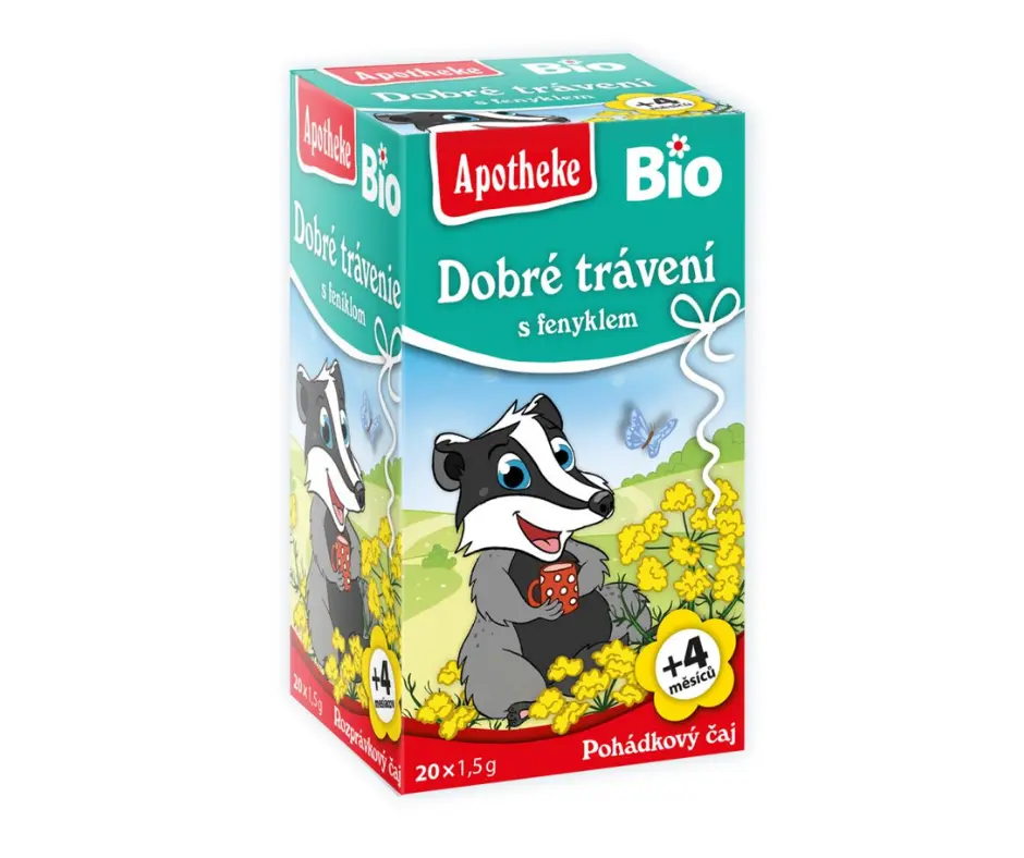 Apotheke BIO čaj dětský na dobré trávení s fenyklem 20x1,5g