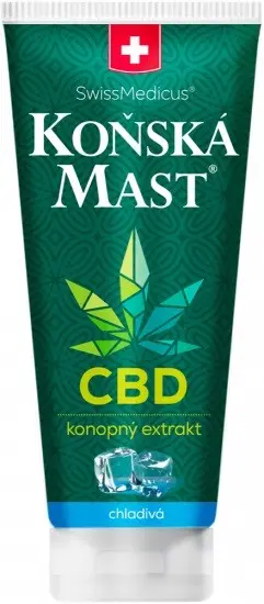 Herbamedicus Koňská mast s kolagenem s CBD hřejivá 200 ml