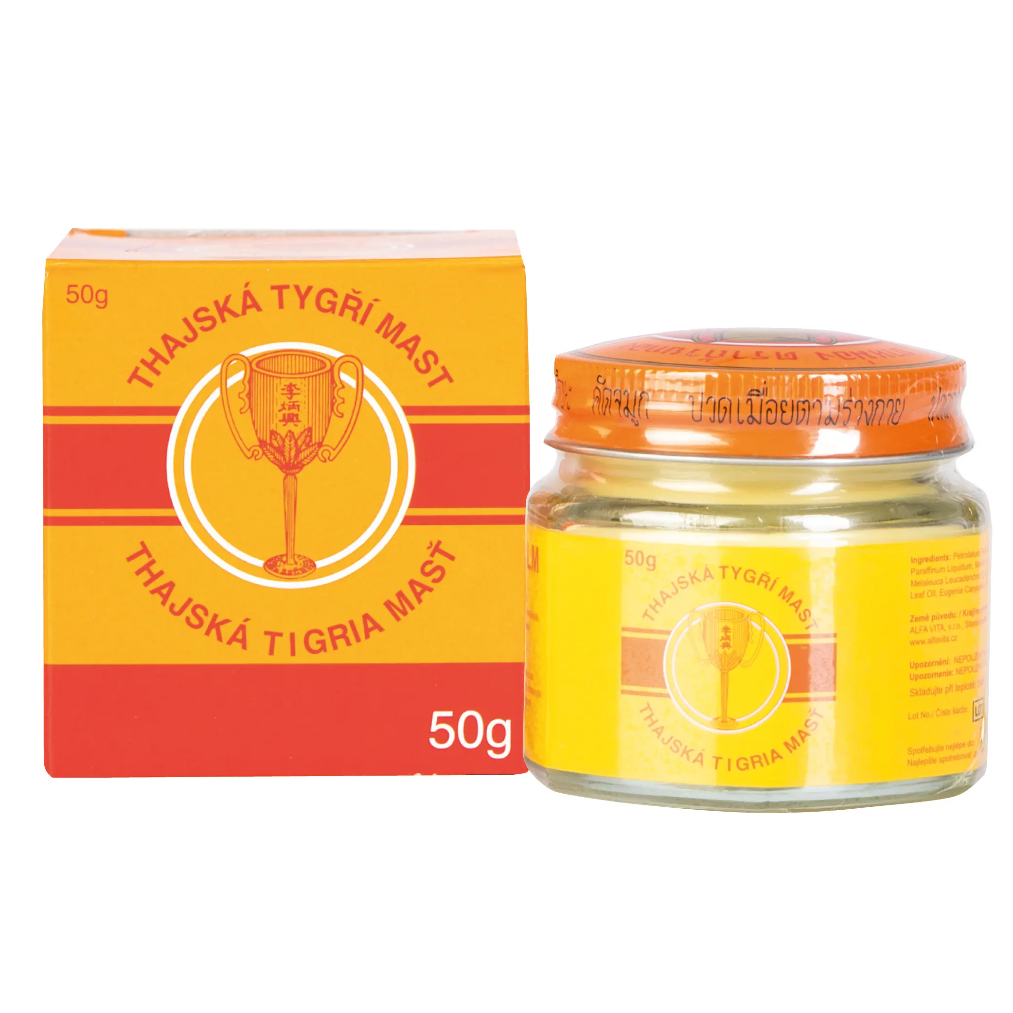 GC Pharmaceutical thajská tygří mast Golden Cup Balm 50g