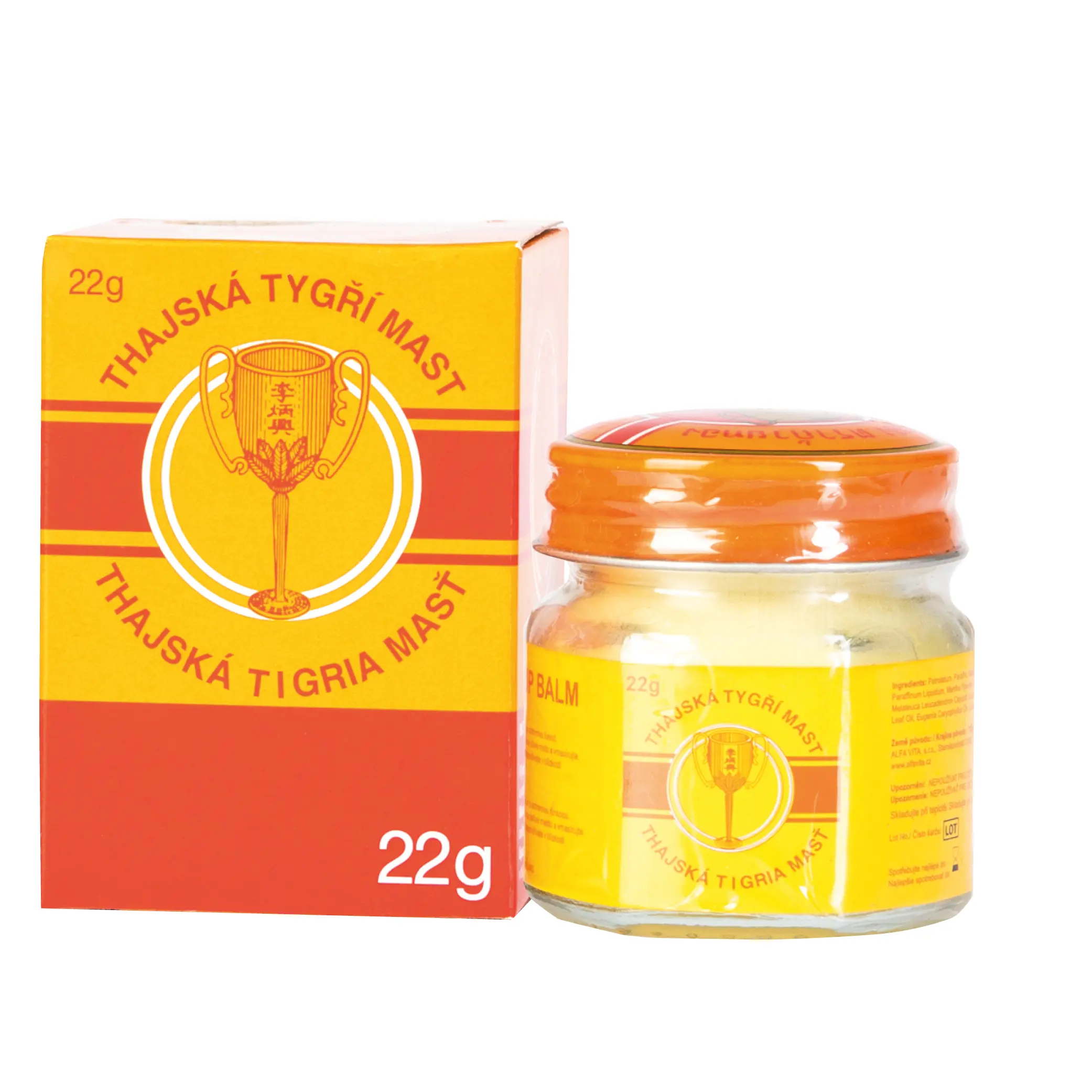 GC Pharmaceutical thajská tygří mast Golden Cup balm 22 g