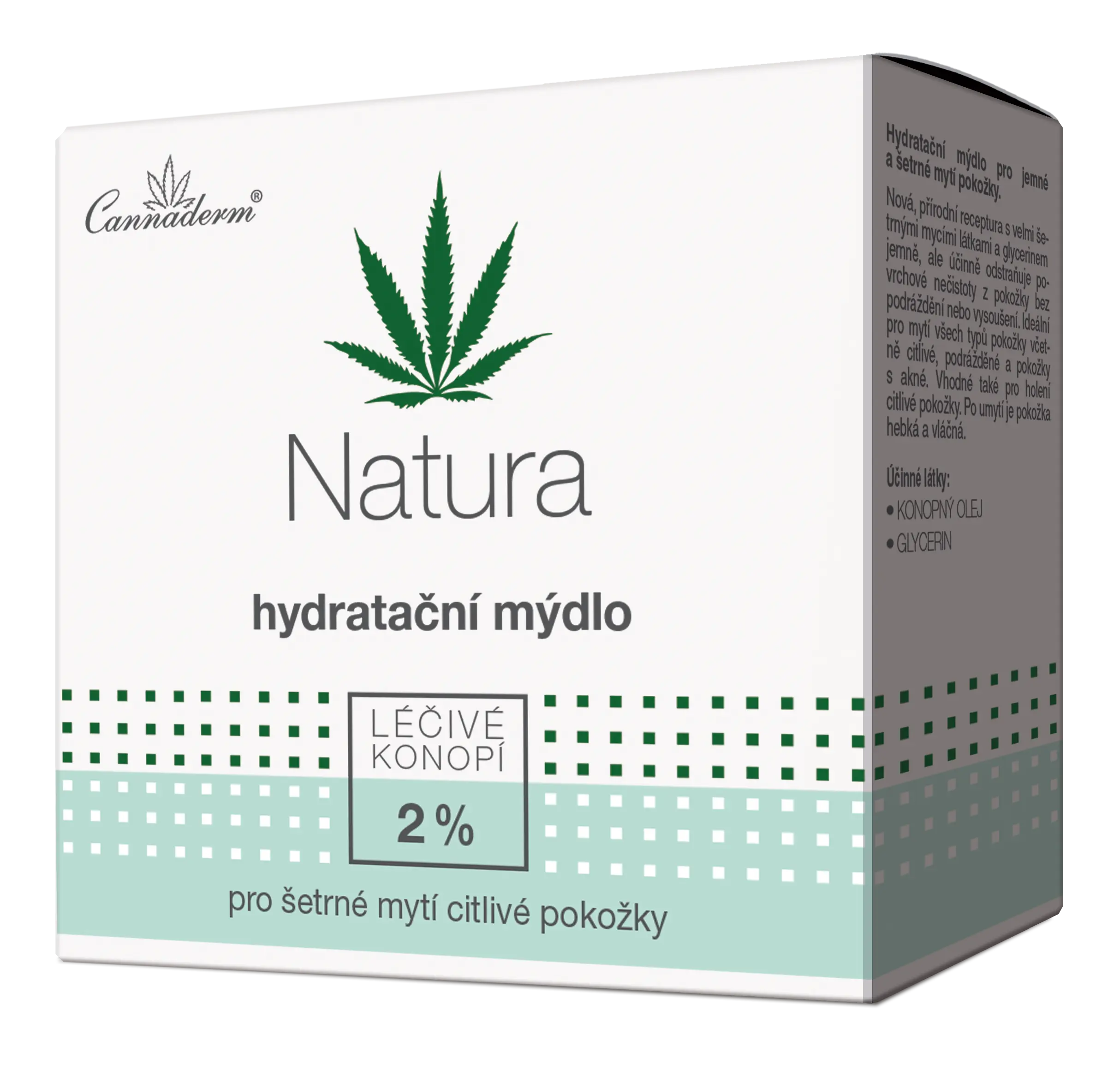 Cannaderm Natura hydratační mýdlo 100 g