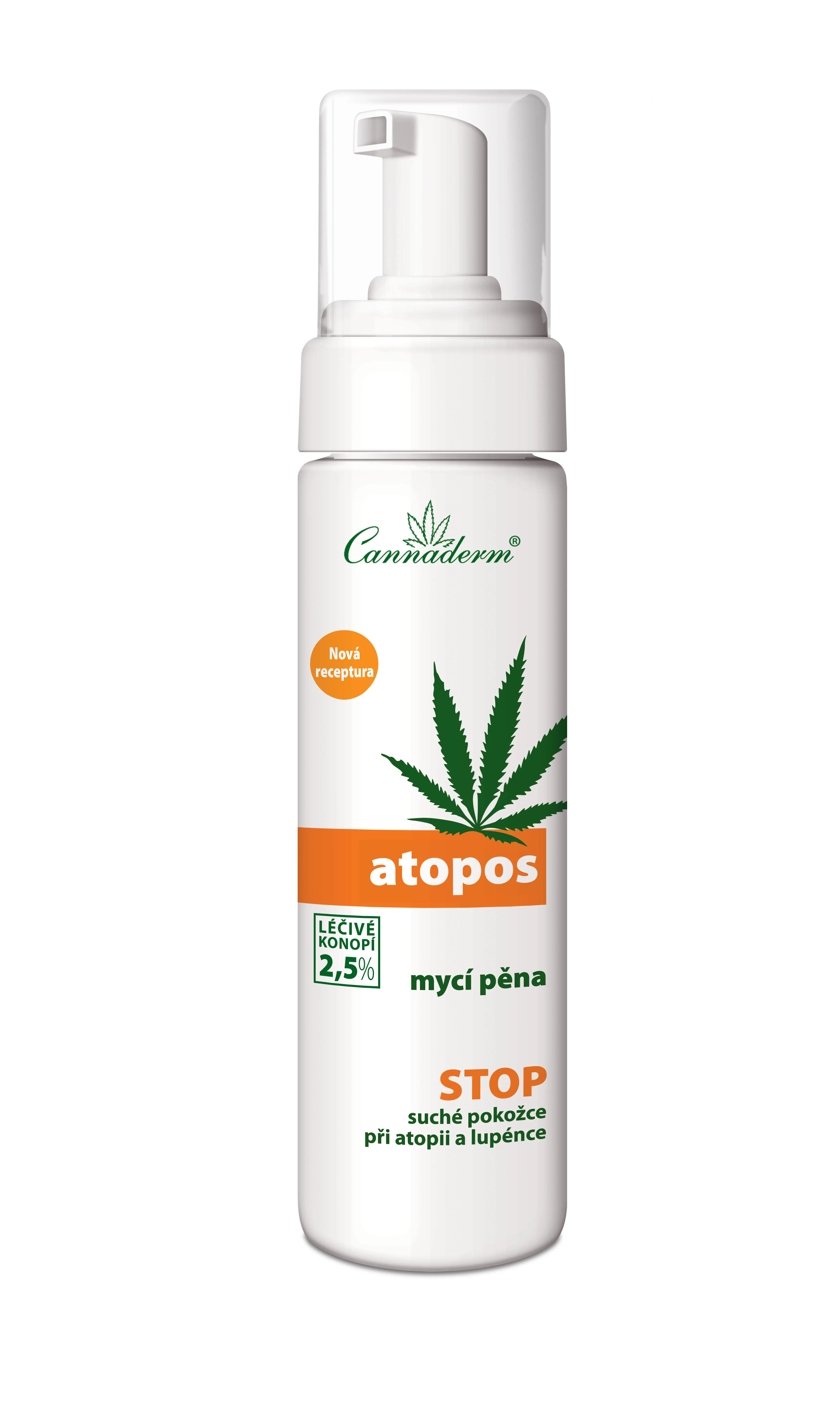 Cannaderm Atopos mycí pěna 180 ml